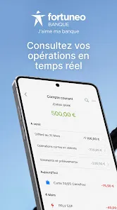 Aperçu officiel de Fortuneo - ma banque en ligne fourni par son éditeur