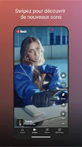 Aperçu officiel de YouTube Music fourni par son éditeur