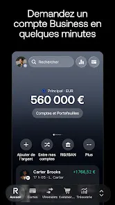 Aperçu officiel de Revolut Business fourni par son éditeur