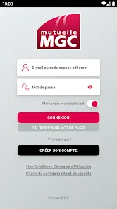Aperçu officiel de Mutuelle MGC – Espace Adhérent fourni par son éditeur