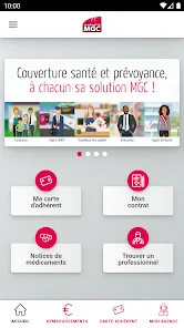 Aperçu officiel de Mutuelle MGC – Espace Adhérent fourni par son éditeur