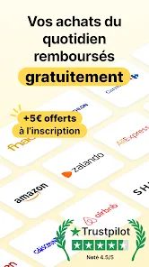 Aperçu officiel de Widilo: Cashback & codes promo fourni par son éditeur