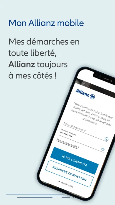 Mon Allianz : capture officielle iOS