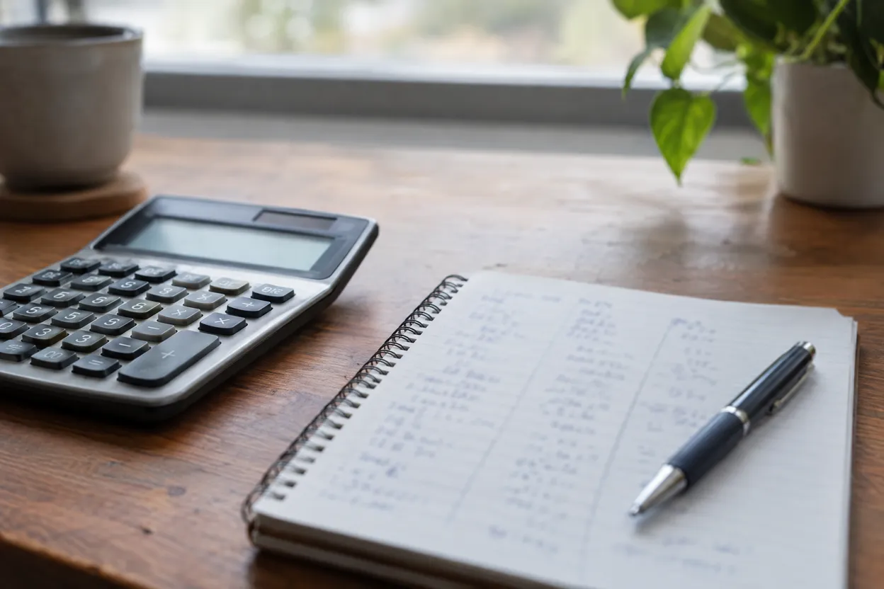 Calculatrice et carnet de calcul d'intérêts