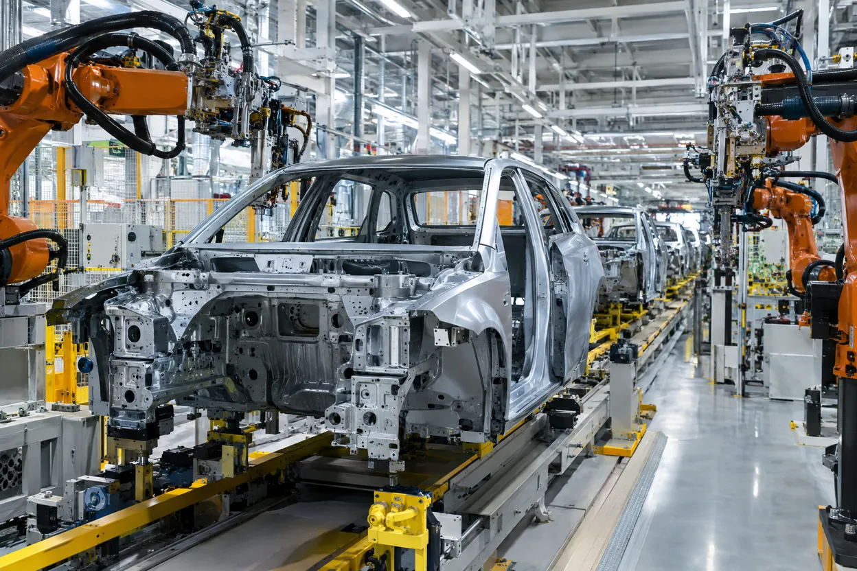 Chaîne d'assemblage automobile