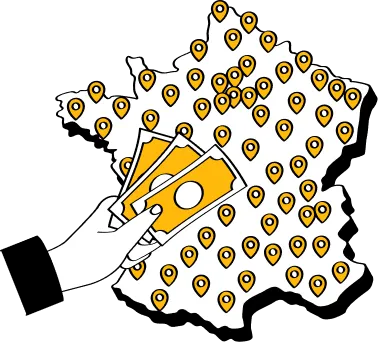 Illustration du réseau de points Nickel en France