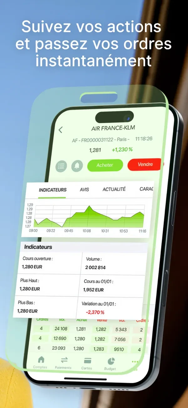 Fortuneo : capture officielle iOS 3