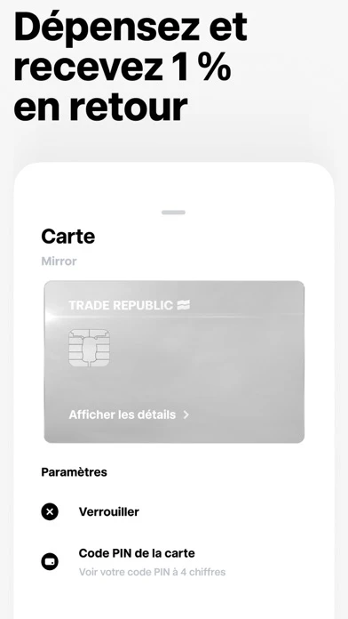 Trade Republic : capture officielle iOS 3